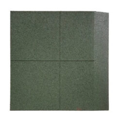 Loseta de caucho biselada un lado 100 x 100 x 4 cm verde