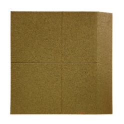 Loseta de caucho biselada un lado 100 x 100 x 4 cm ocre