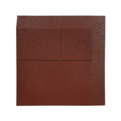 loseta de caucho biselada una esquina dos lados 100 x 100 cm roja