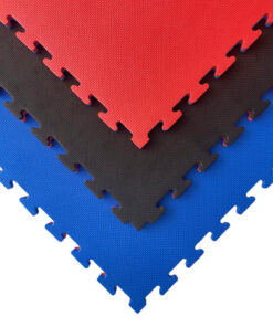 Tatami puzzle rojo negro y azul 100 x 100 x 2 cm