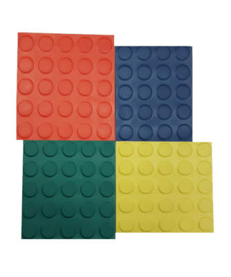 Pavimento de círculo de color de 3 mm por metro lineal