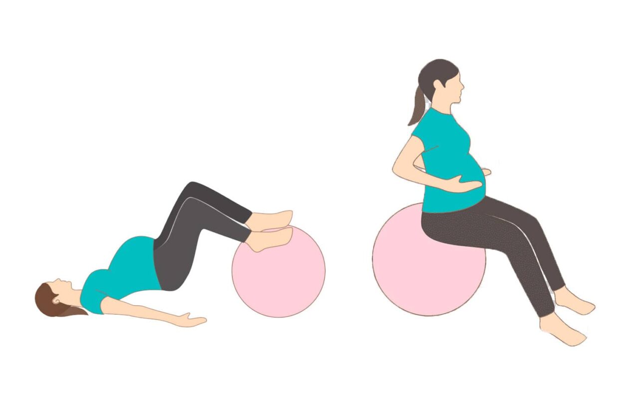Ejercicios en casa: Entrenamiento con 'fitball' para embarazadas - Foto 1