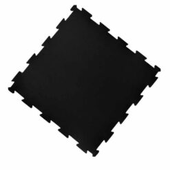 Loseta de caucho tipo puzzle negra