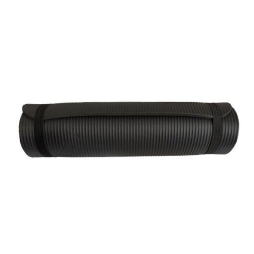 Esterilla negra para yoga, pilates...