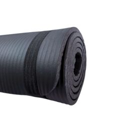 Esterilla negra para yoga, pilates...