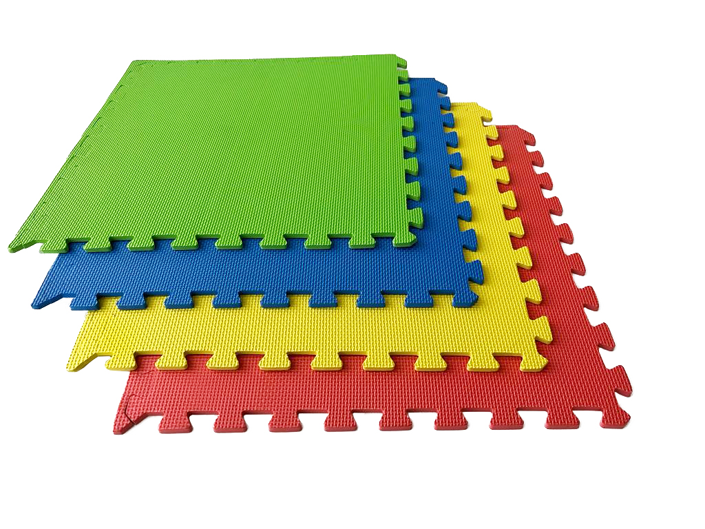 Suelo de puzzle Bicolor Pistacho y verde 1m x 1m x 2 cm Sumo Didactic  (300300)