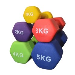 Set mancuernas de neopreno 1-5 kg