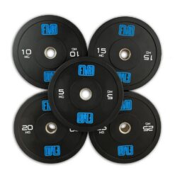 Set de Discos olímpicos Bumper Black FIURI de 5 a 25 kg