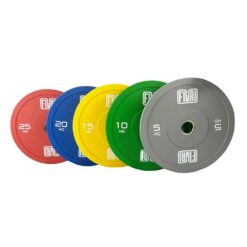 Set de Discos bumper colores FIURI de 5 a 25 kg