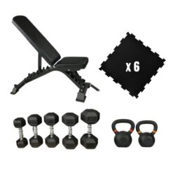 Pack musculación con losetas puzzle