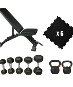 Pack musculación con losetas puzzle