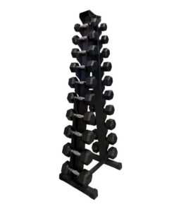 Soporte con mancuernas de 1 a 10 kg