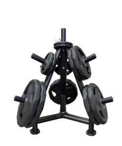 Set discos con agarre y soporte para discos pesas