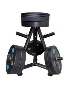 Set discos olímpicos con soporte