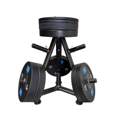Set discos olímpicos con soporte