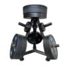 Set discos olímpicos con soporte