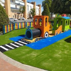 Césped artificial colores para parque infantil