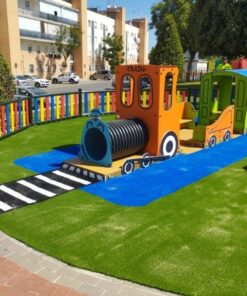 Césped artificial colores para parque infantil