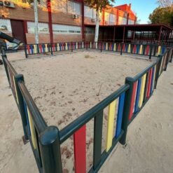 Césped artificial colores para parque infantil