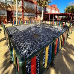 Césped artificial colores para parque infantil
