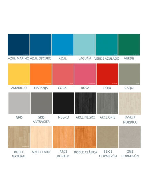 pavimentos de vinilo colores y efecto madera