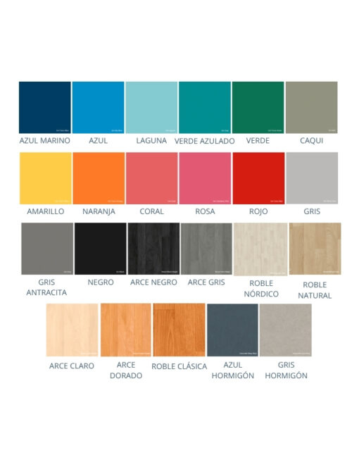 pavimentos de vinilo colores y efecto madera