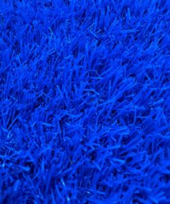 Césped artificial azul