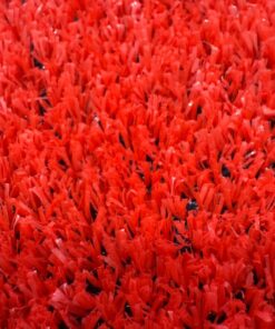 Césped artificial rojo