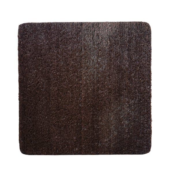 Muestra césped artificial marrón