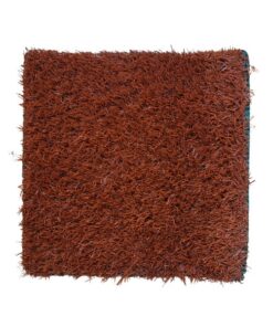 Muestra césped artificial marrón