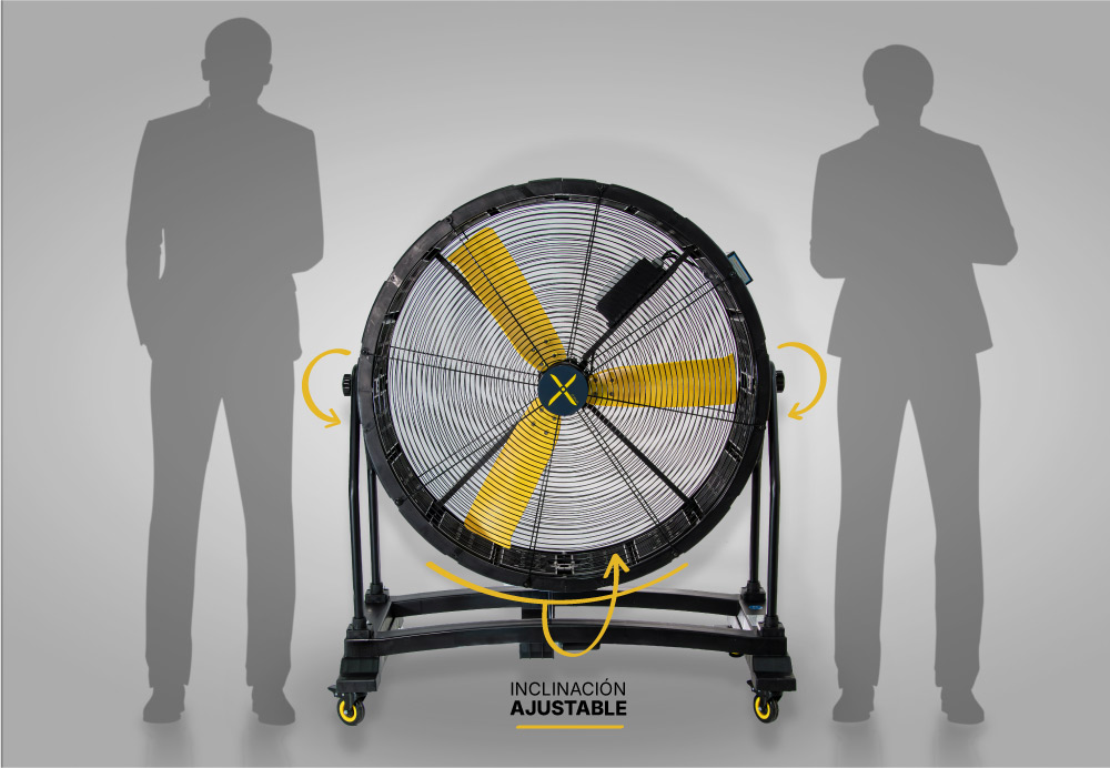 Ventilador industrial de suelo