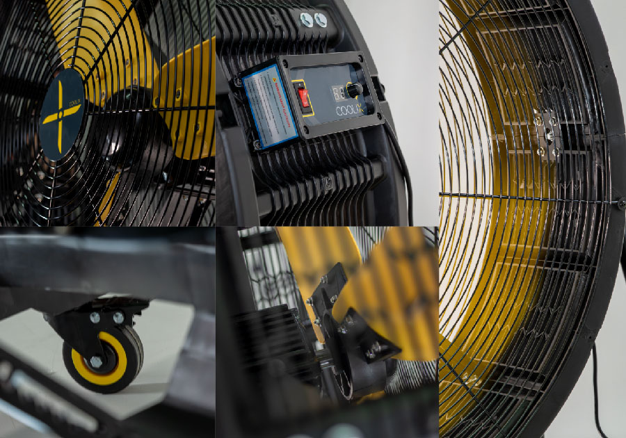 Ventilador industrial de suelo