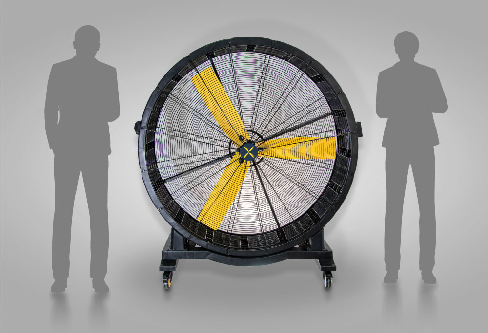 Ventilador industrial de suelo