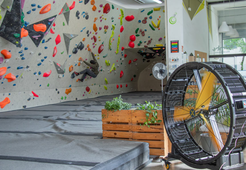 Ventilador industrial de suelo