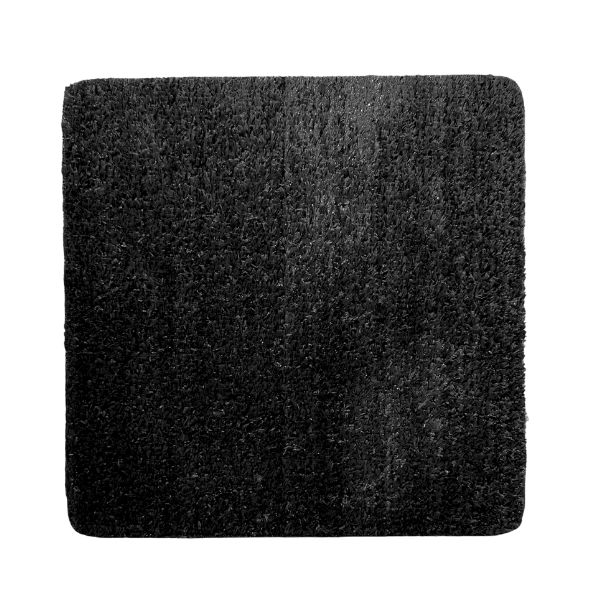 Muestra césped artificial negra