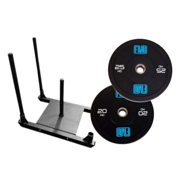 Trineo + 2 discos black 20 kg + 2 discos black 25 kg Doblefit - Imagen 5
