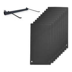 Pack 10 esterillas con ojales premium + Soporte de pared para esterillas